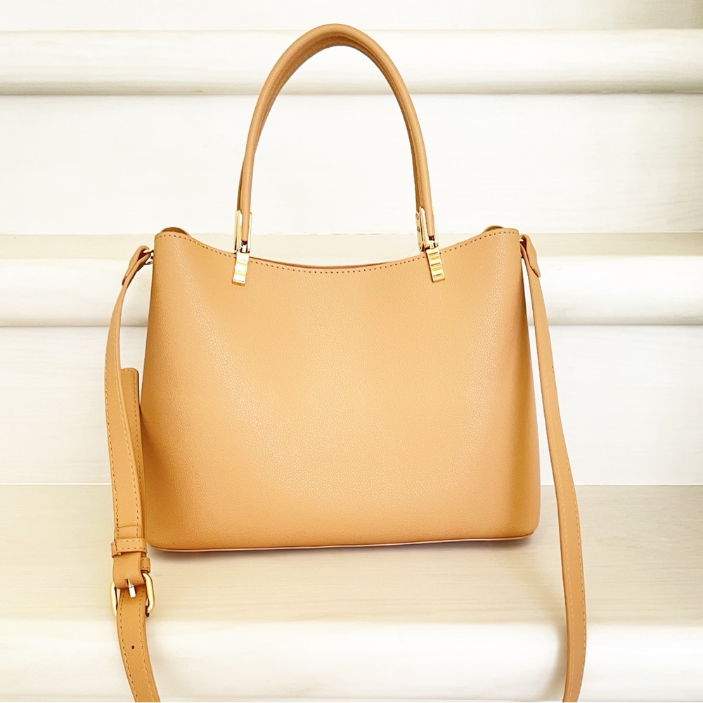 Classic Brown Top-Handle Handbag